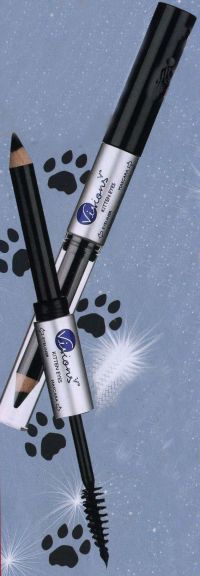 Тушь и контурный карандаш 2-в-1 Кошачьи глазки - Черный